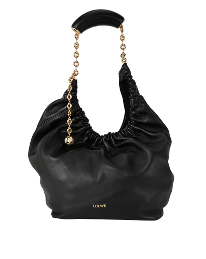 Medium Squeeze, £1,850, Handbags, Black, Leather, Front view